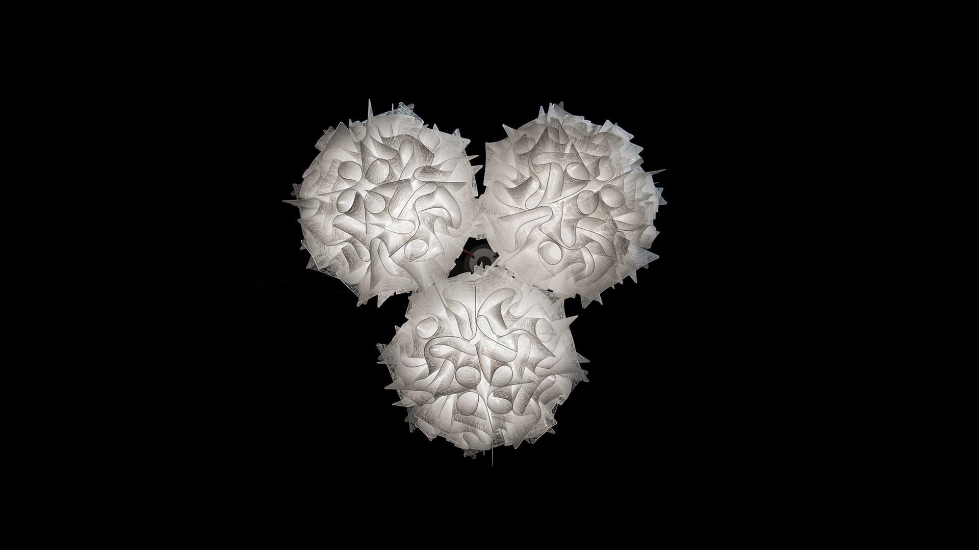 LED Opalflex® pendant lamp | Veli Mini Trio Couture by Slamp