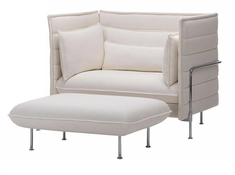 High-back fabric restaurant booth | Alcove Love Seat by Vitra