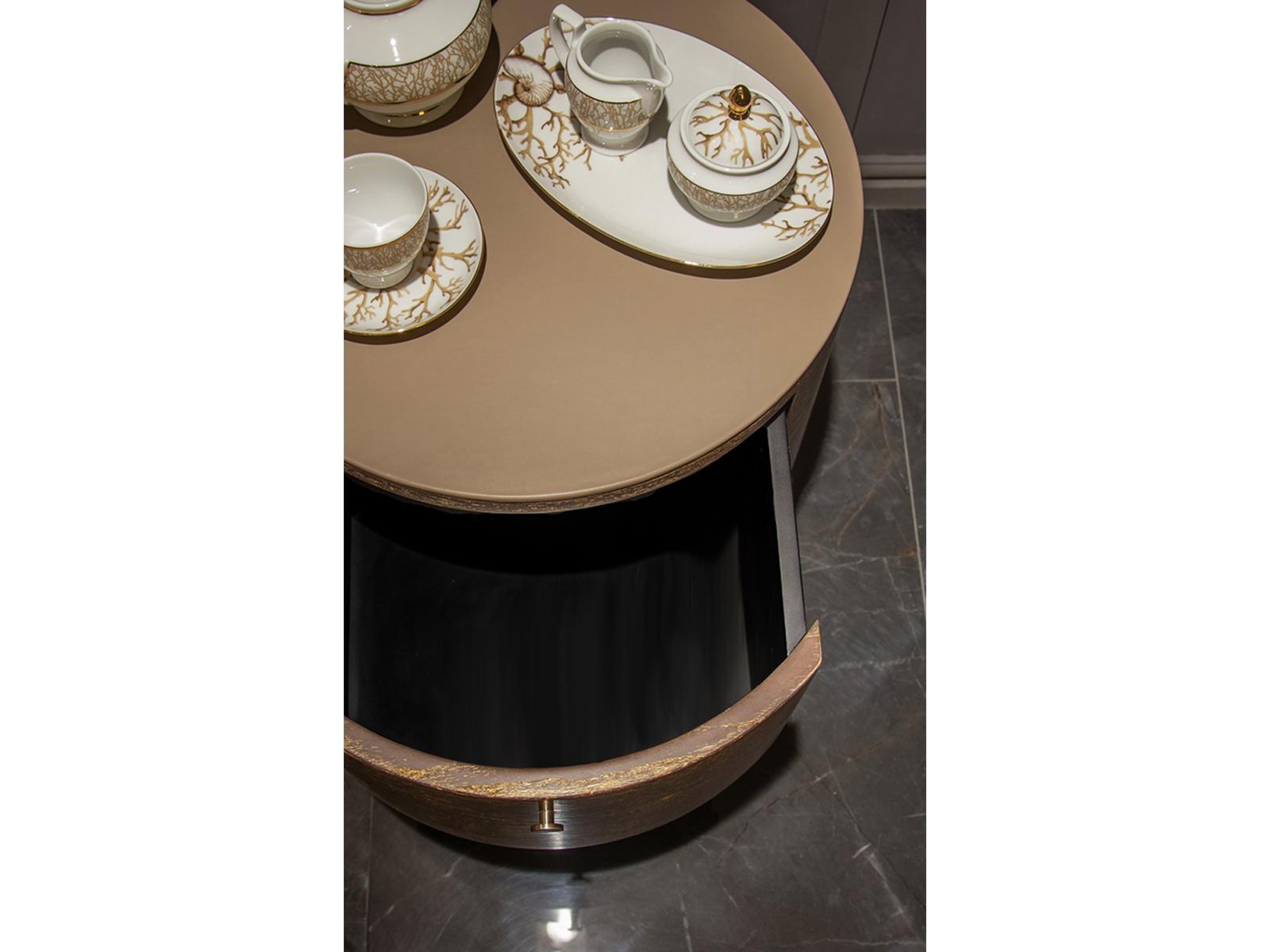 Round ash bedside table | Overseas by Formitalia