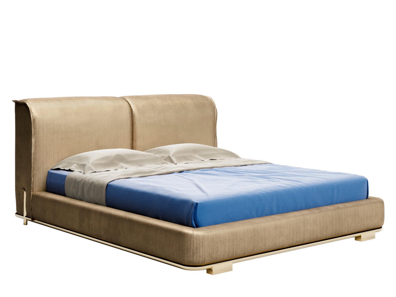 Double bed with upholstered headboard | Valery by Volpi