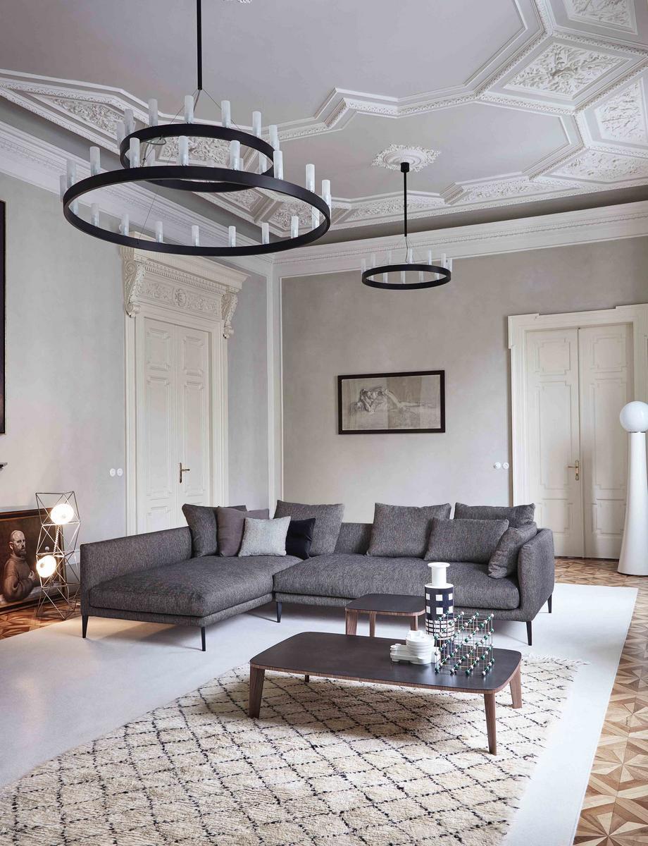 Upholstered fabric sofa | Coral by Bonaldo