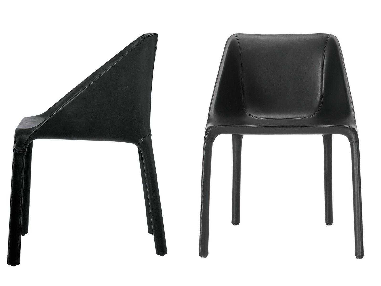 Leather chair | Manta by Poliform