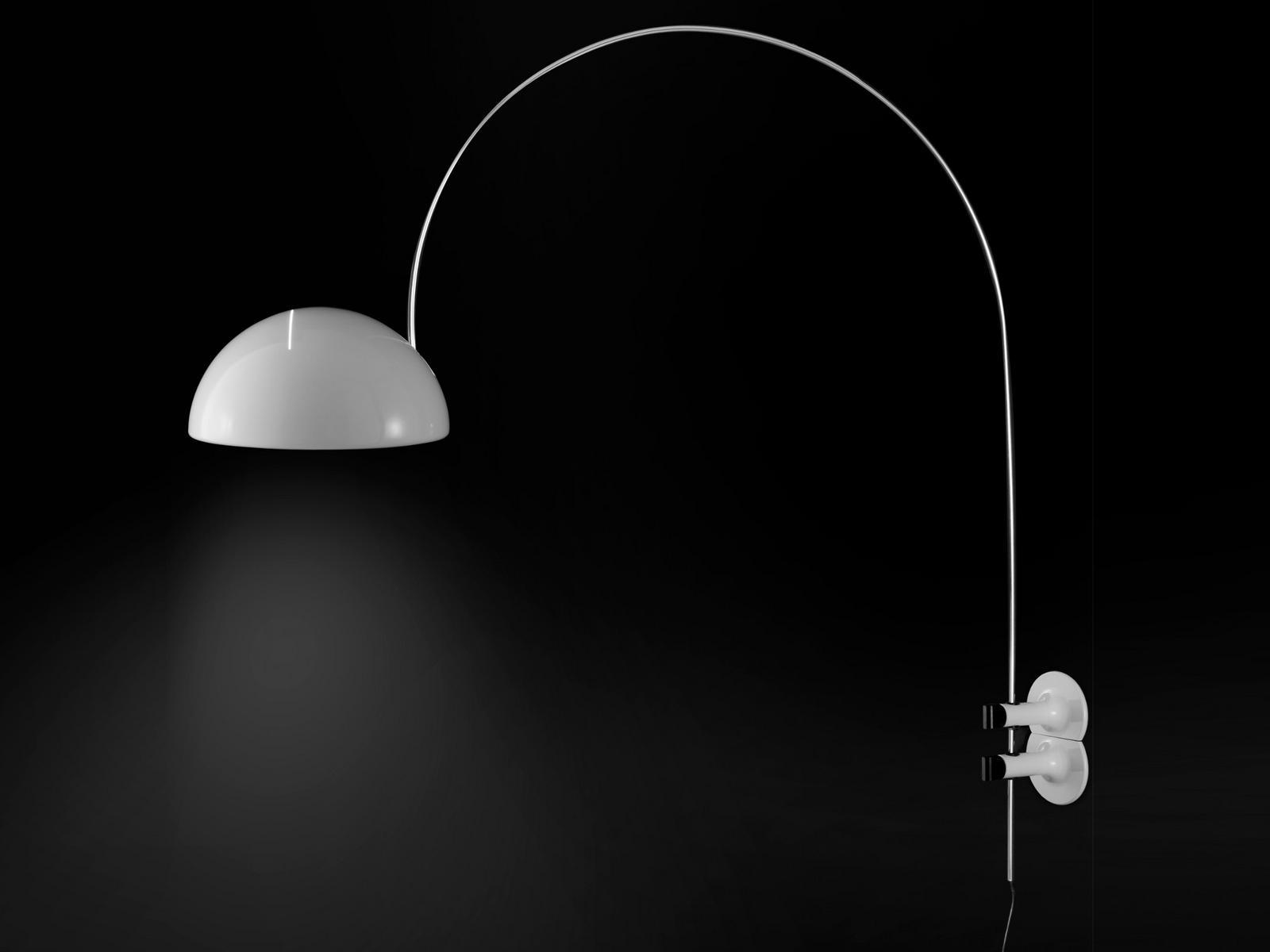 Direct light adjustable wall lamp | Coupé - 1159/r by Oluce