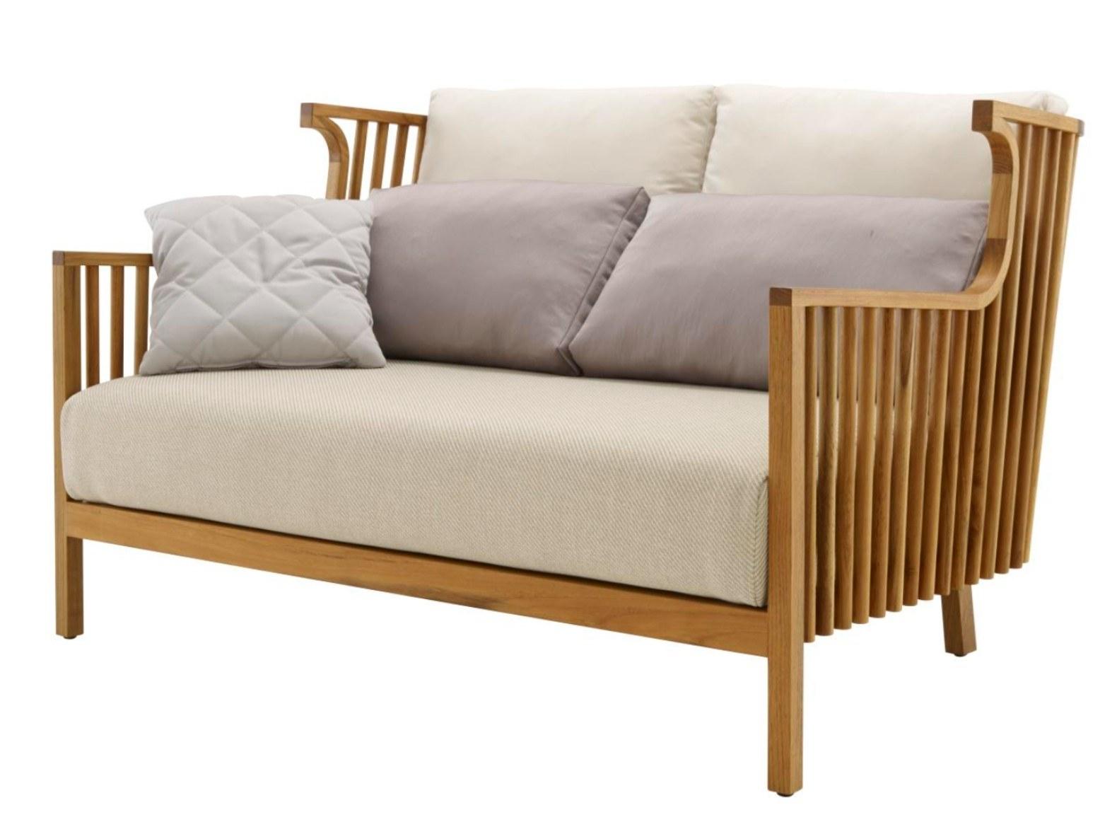 2 seater teak garden sofa | Elizabeth Teck by Ligne Roset