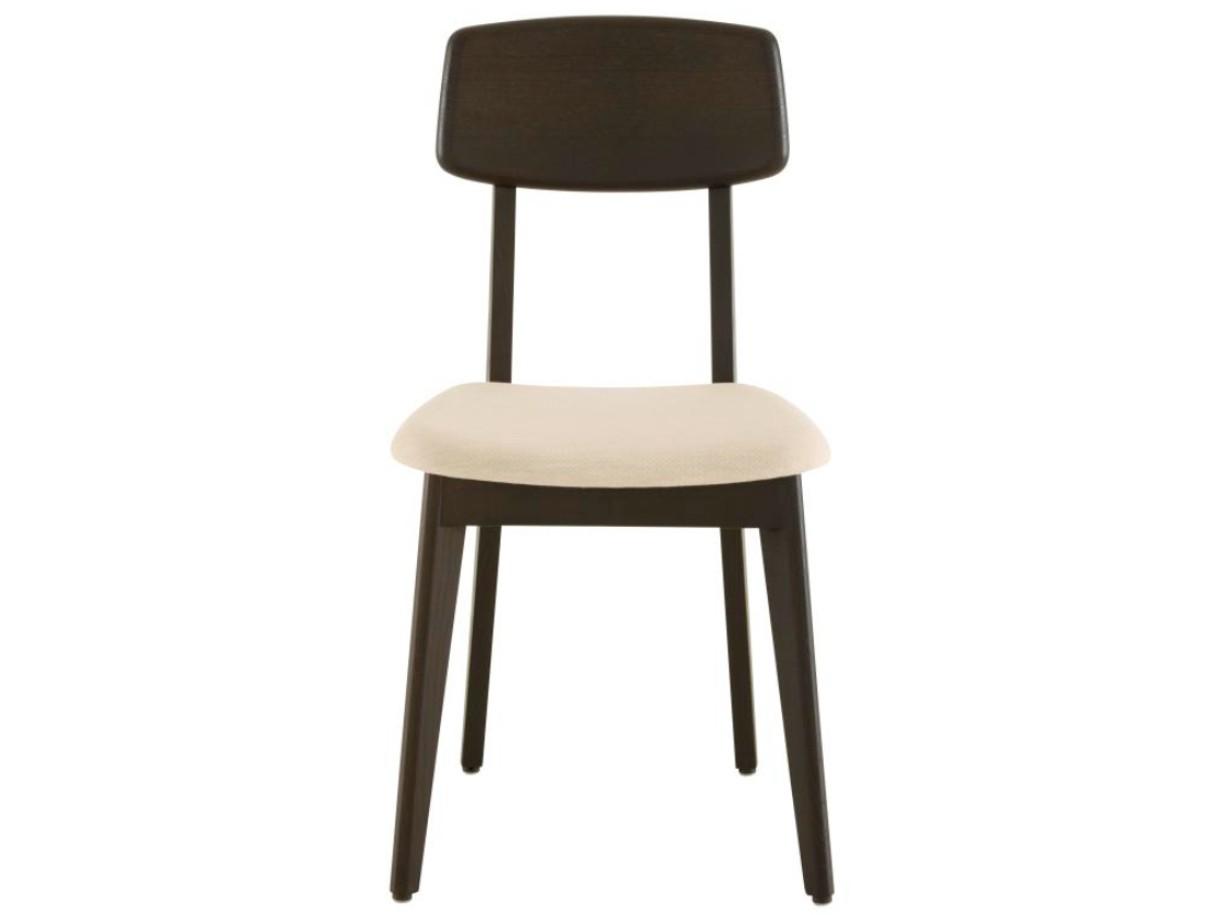 Walnut chair with integrated cushion | Marcella by Ligne Roset