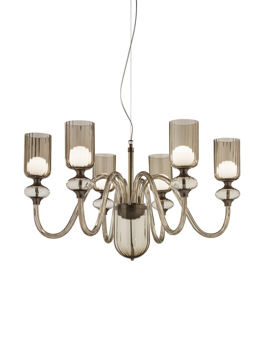 Blown glass chandelier | Candel by Sylcom