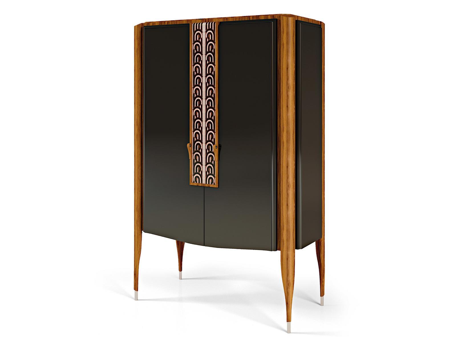Wooden bar cabinet with integrated lighting | Lexington Avenue by Ezio Bellotti