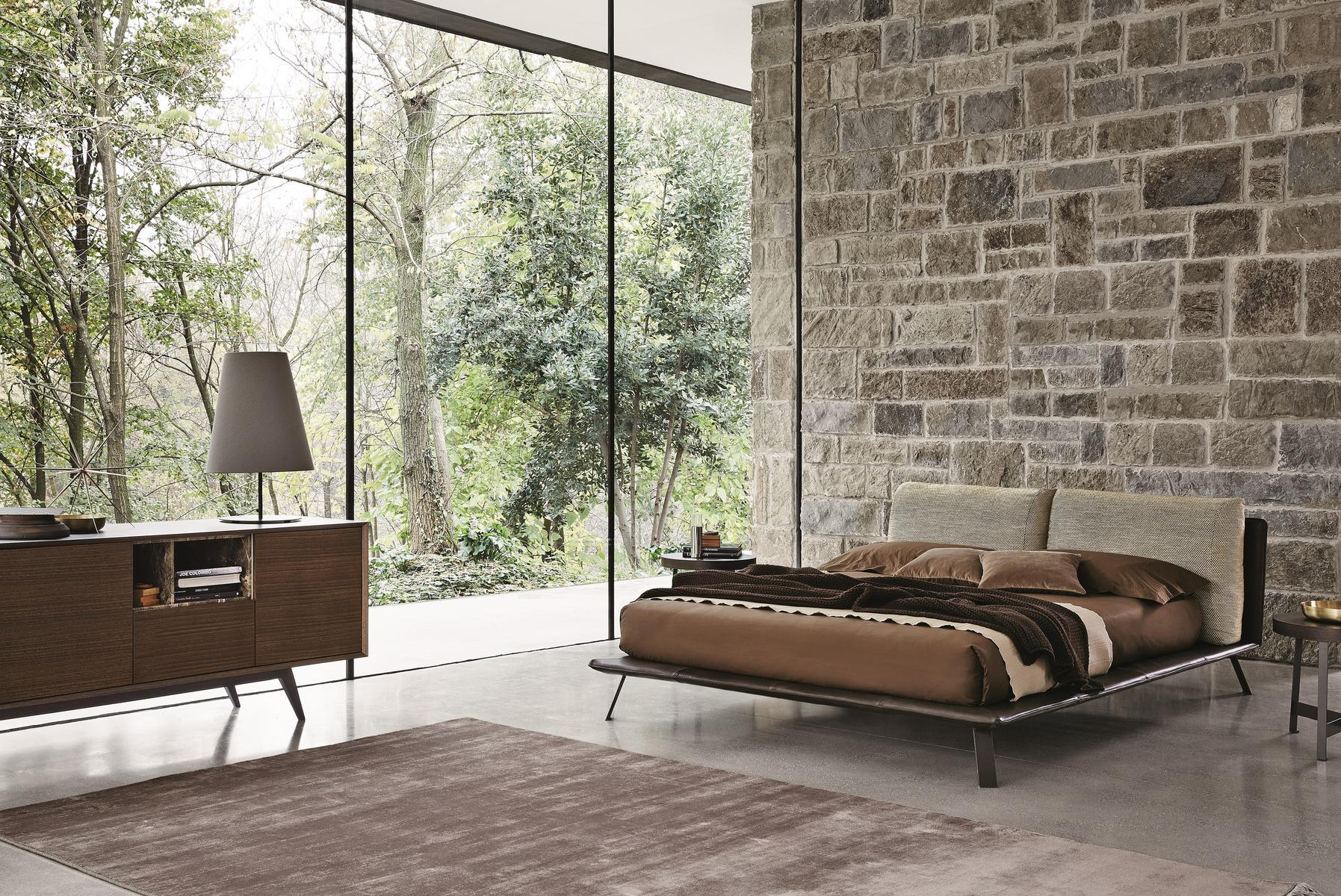 Bed with upholstered headboard | Kanaha by Ditre Italia