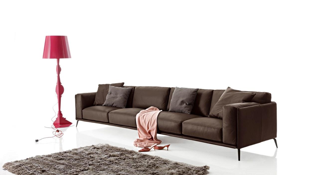 Sectional Eco-leather sofa | Kris Leather Low by Ditre Italia