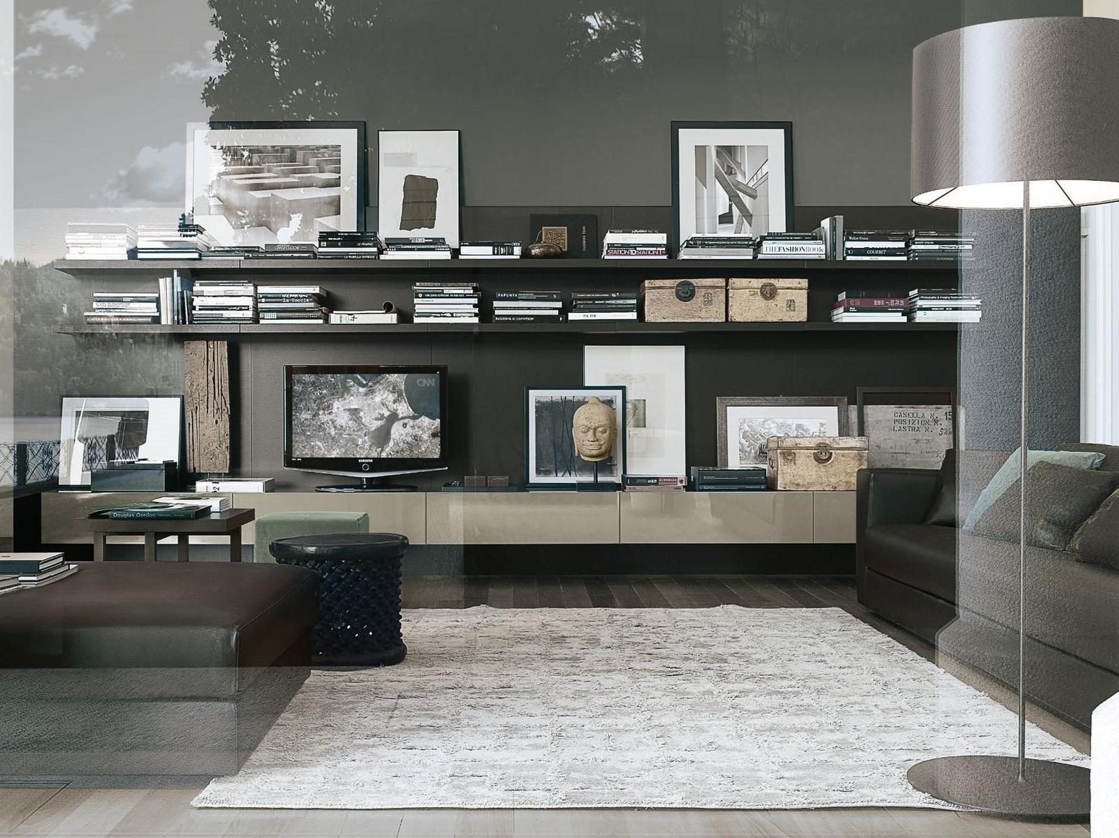 Sectional TV wall system | Sintesi by Poliform