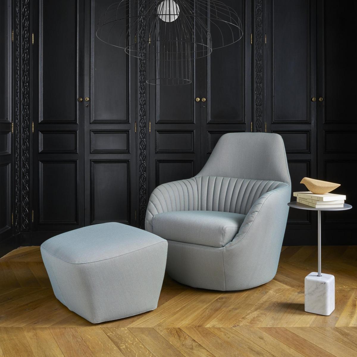 Swivel upholstered fabric armchair with armrests | Amédée by Ligne Roset