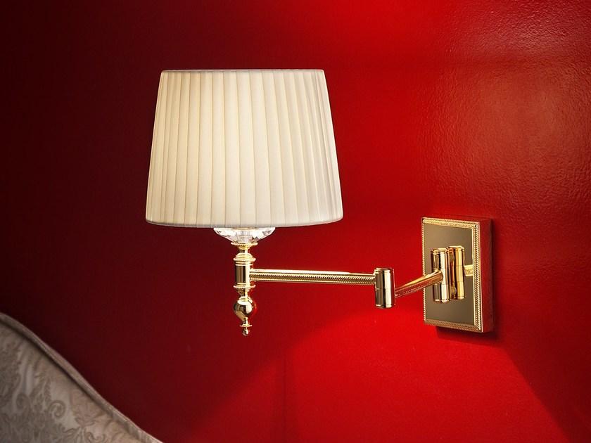 Incandescent brass wall lamp | Brass & Spots Ve 1091 A1 by Masiero