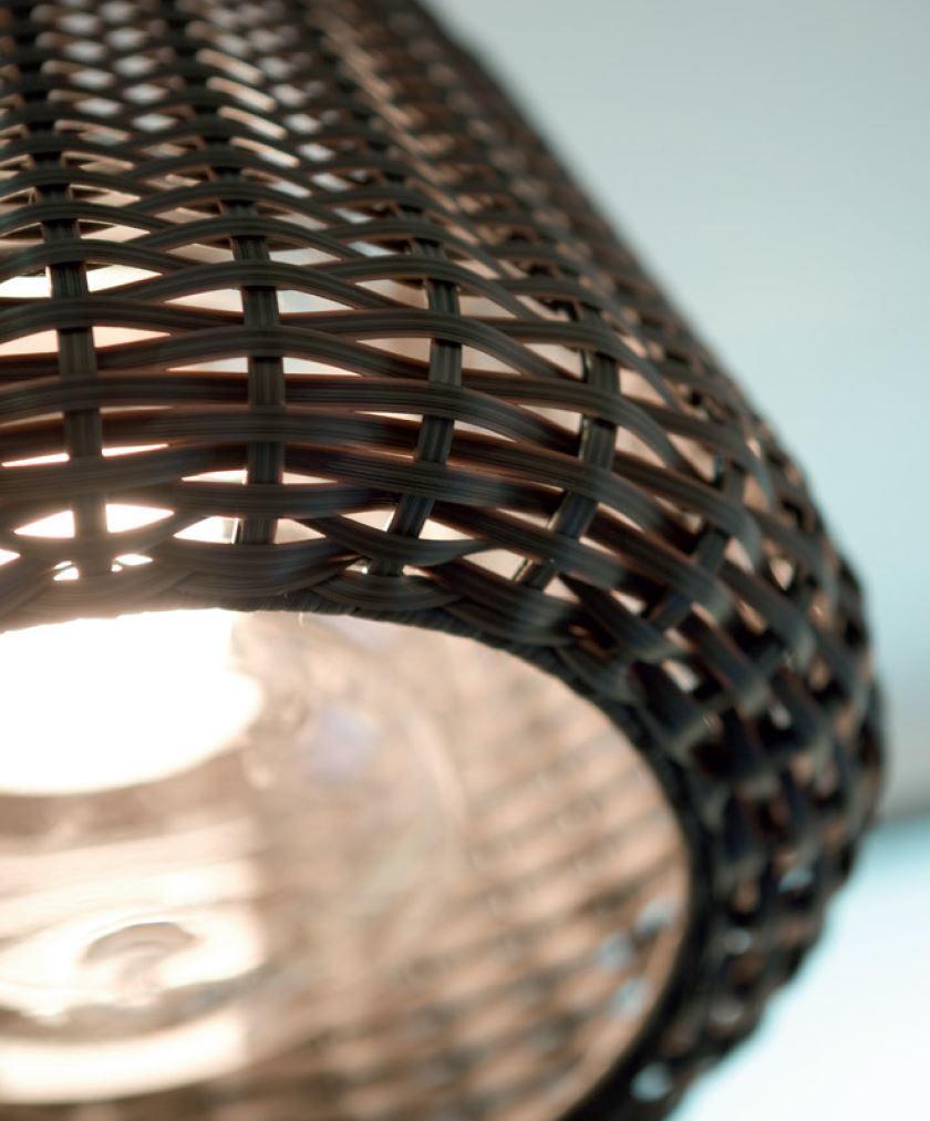 Rattan outdoor pendant lamp | Ralph by Panzeri