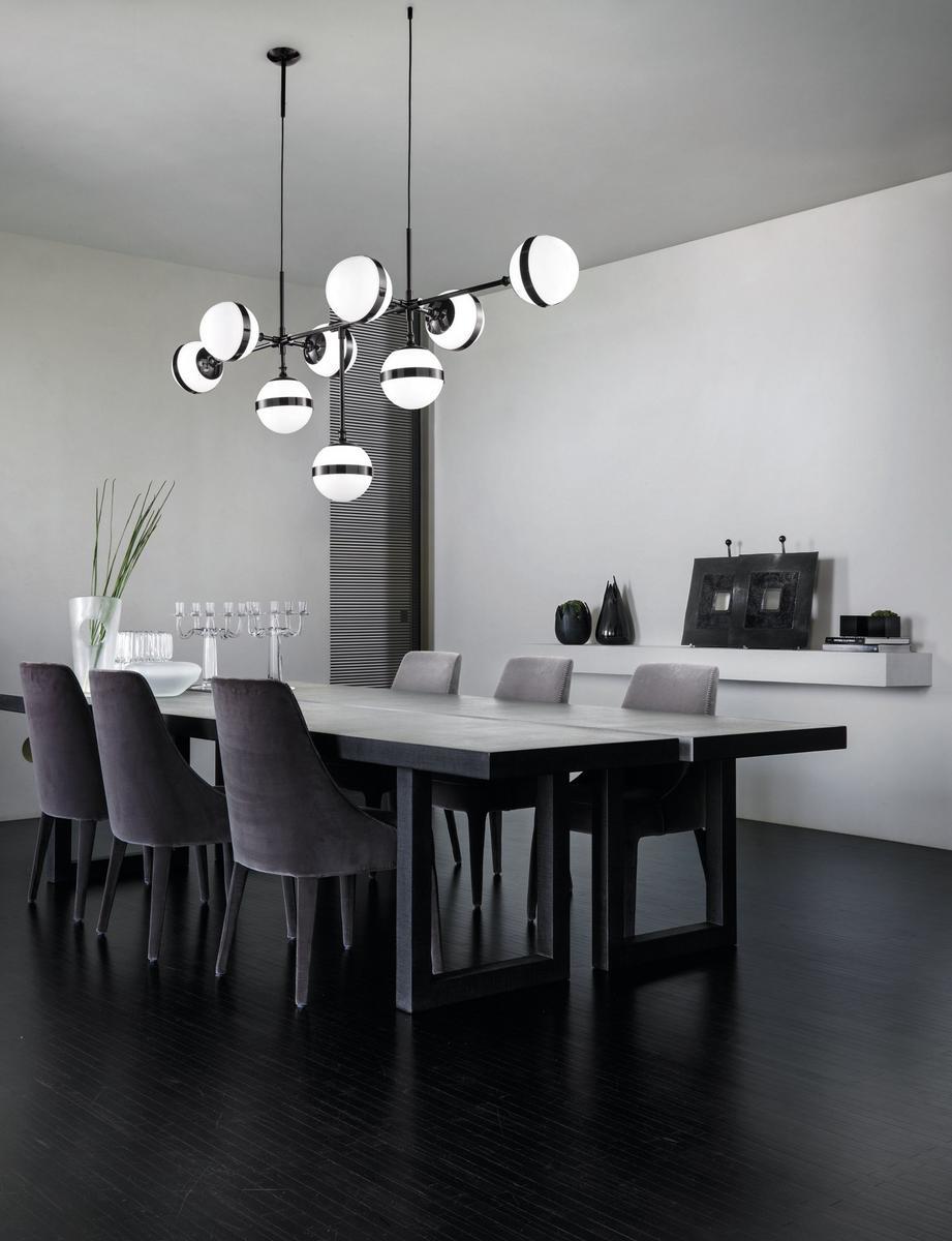 Direct-indirect light pendant lamp | Peggy Sp 9 by Vistosi