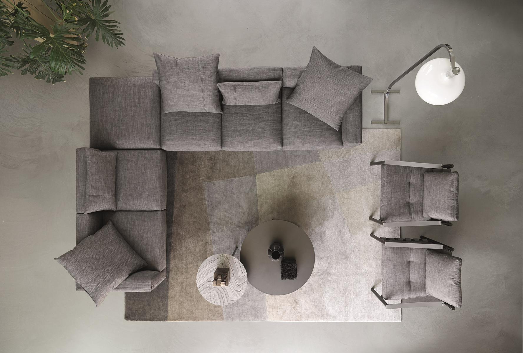 Sectional modular sofa | Binario by Flou