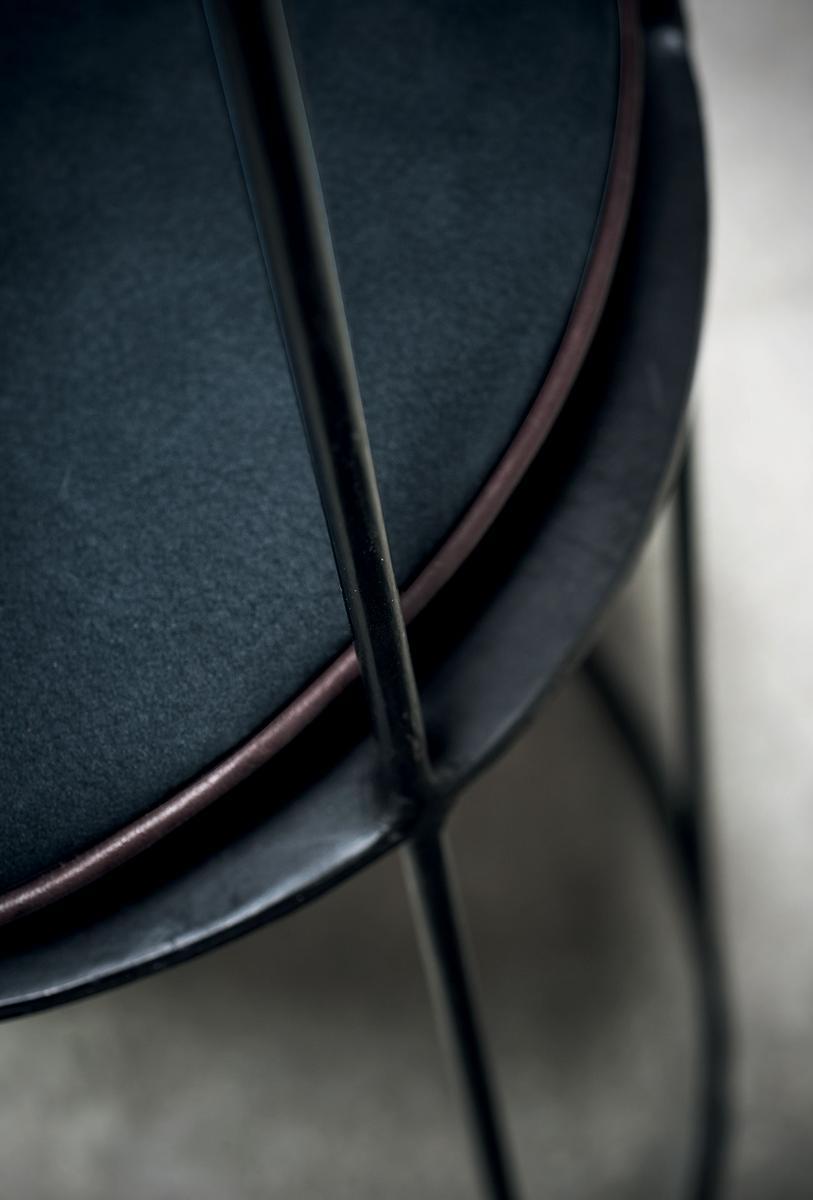 High-back iron chair | Ginestra Nuda by Baxter