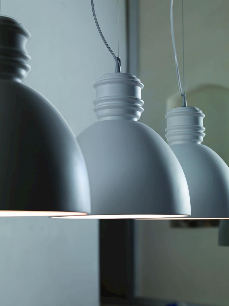 White-paste pendant lamp | Via Rizzo 7 by Karman