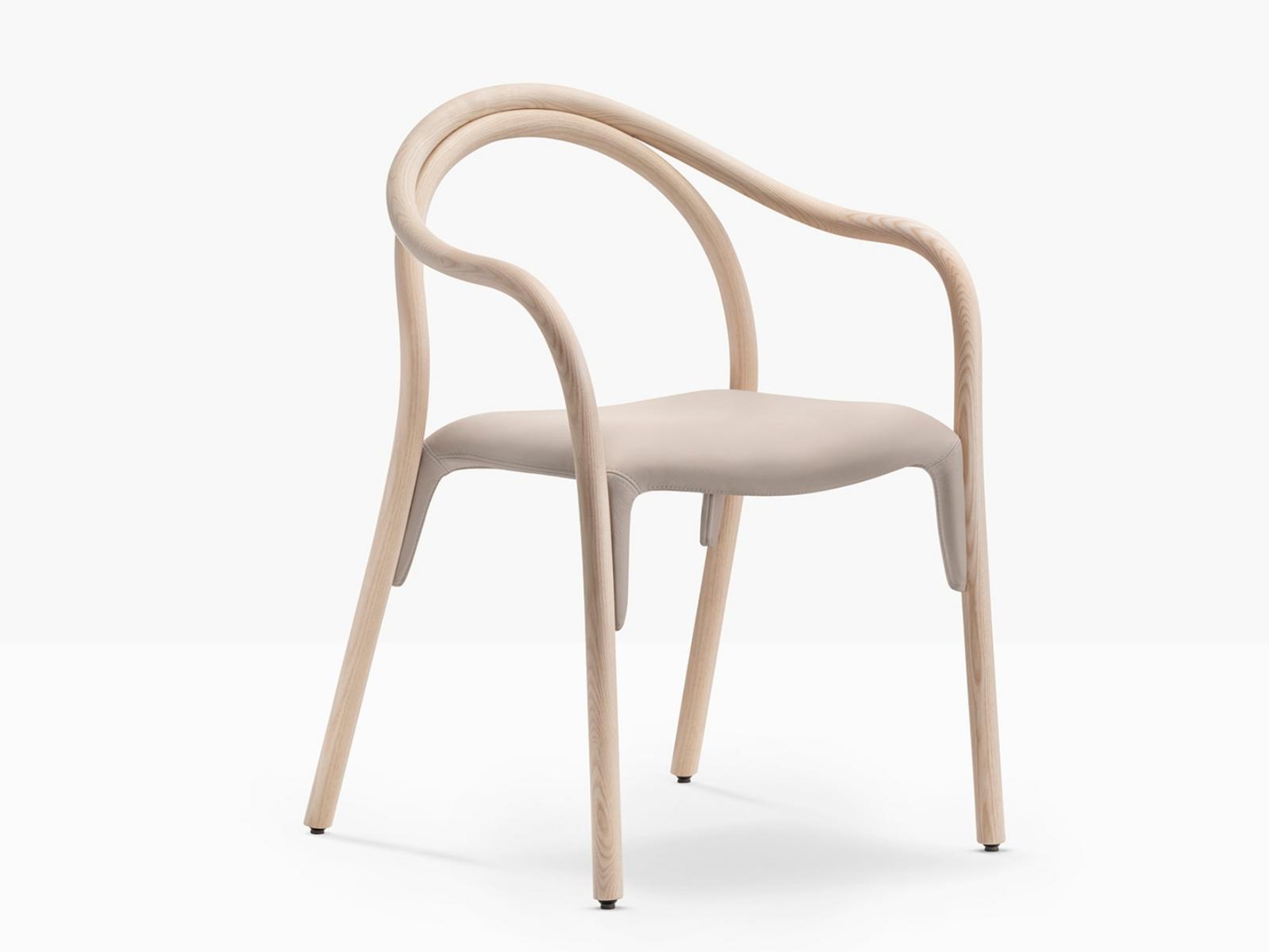 Ash chair with integrated cushion | Soul Soft 3747 by Pedrali