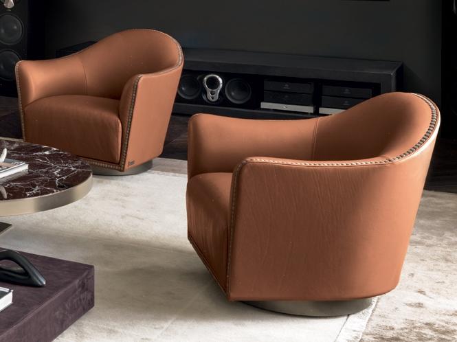 Fabric armchair | Vivenne by Longhi