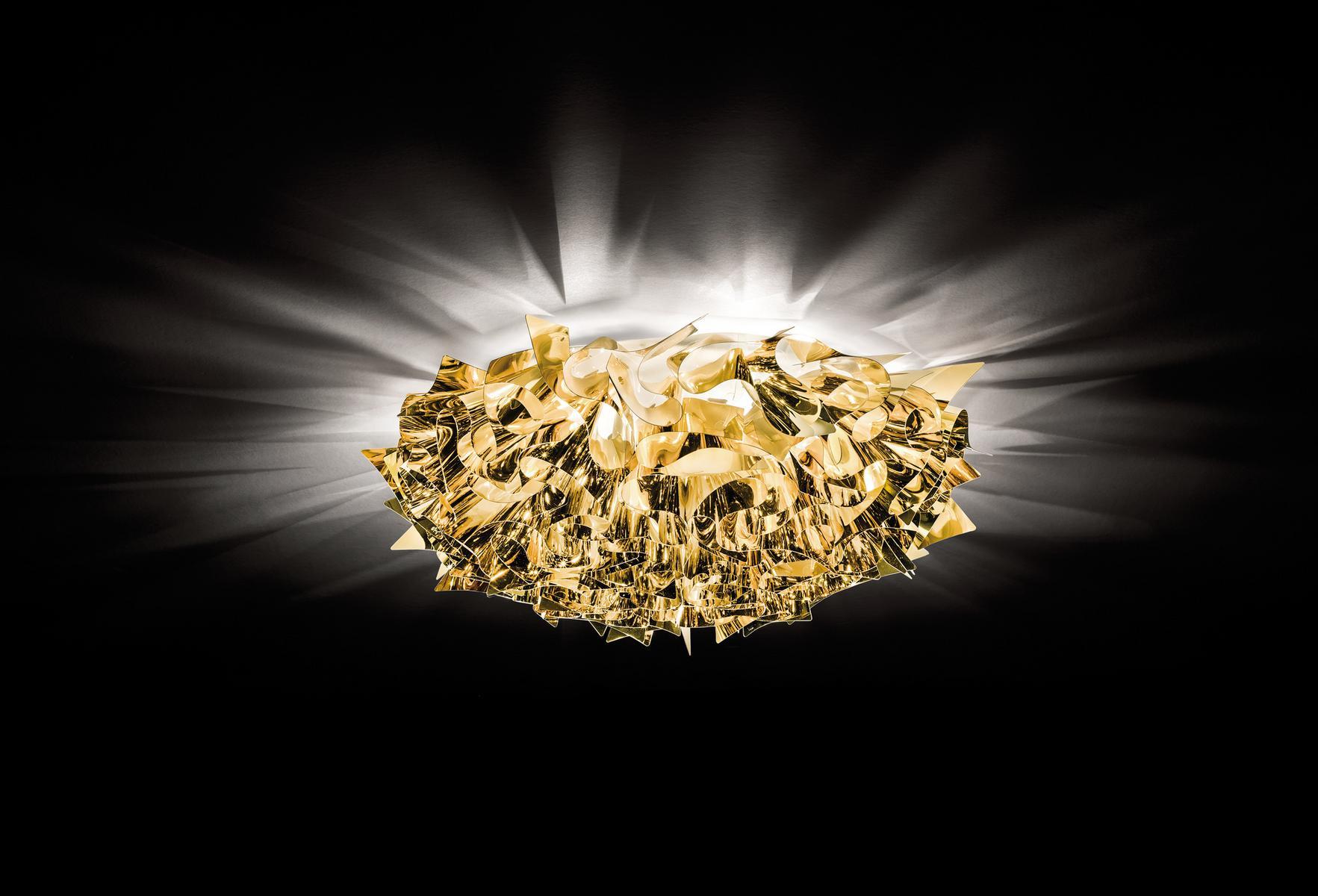 Goldflex® wall lamp / ceiling lamp | Veli Large Gold by Slamp