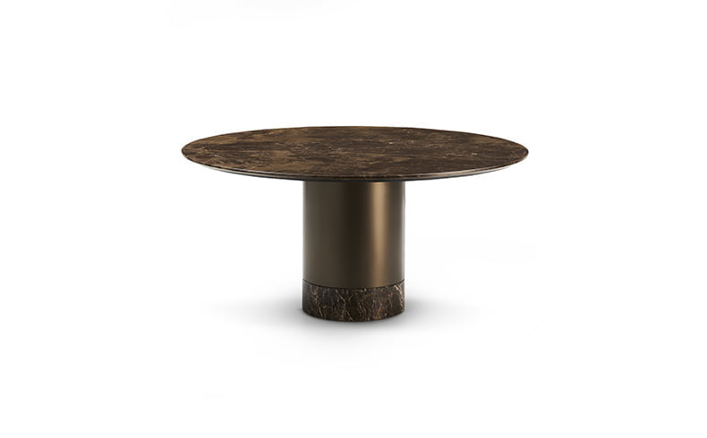 Square stone table | Cilindro marble by Eforma