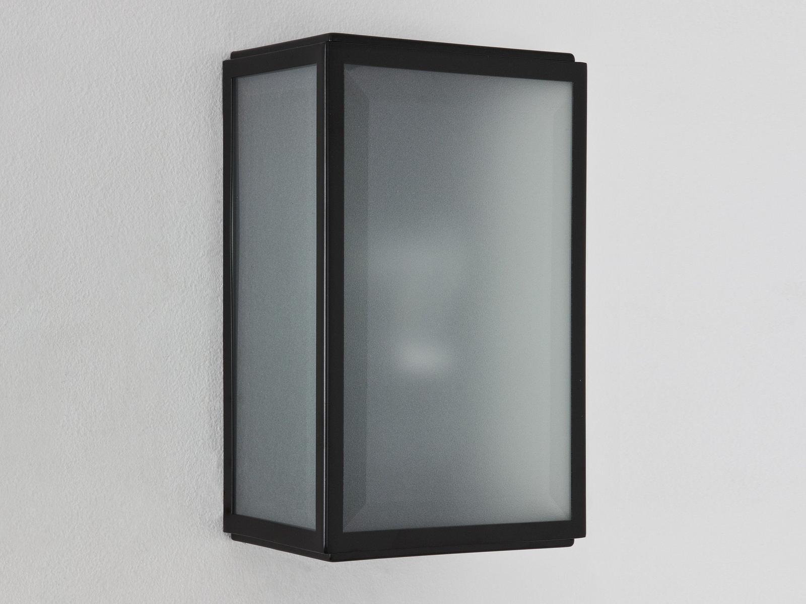 Glass and Stainless Steel outdoor wall lamp | Homefield Frosted by Astro lighting