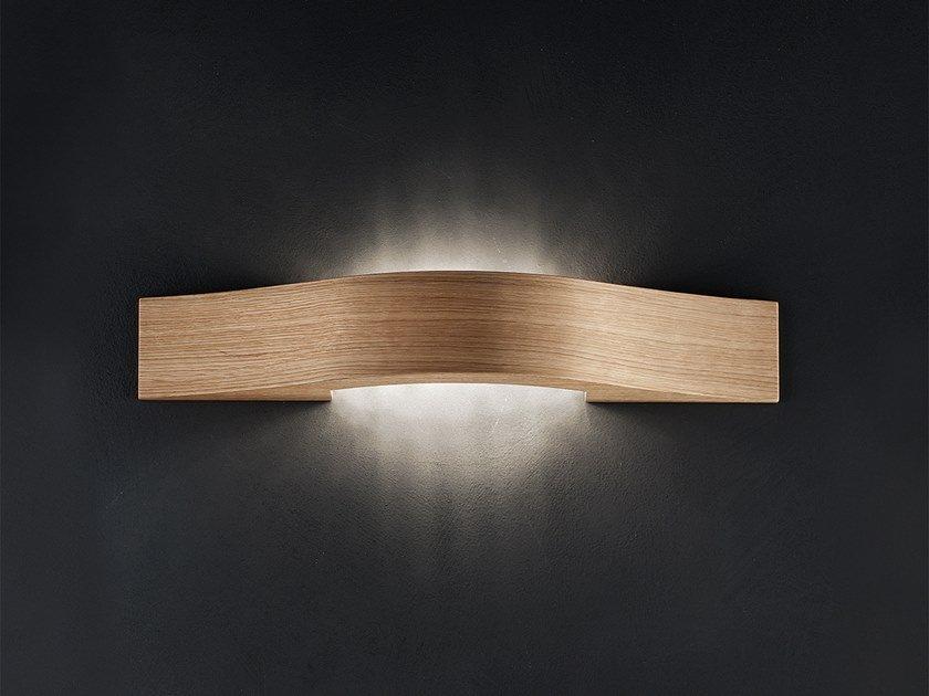 LED oak wall light | Libe A55 by Masiero