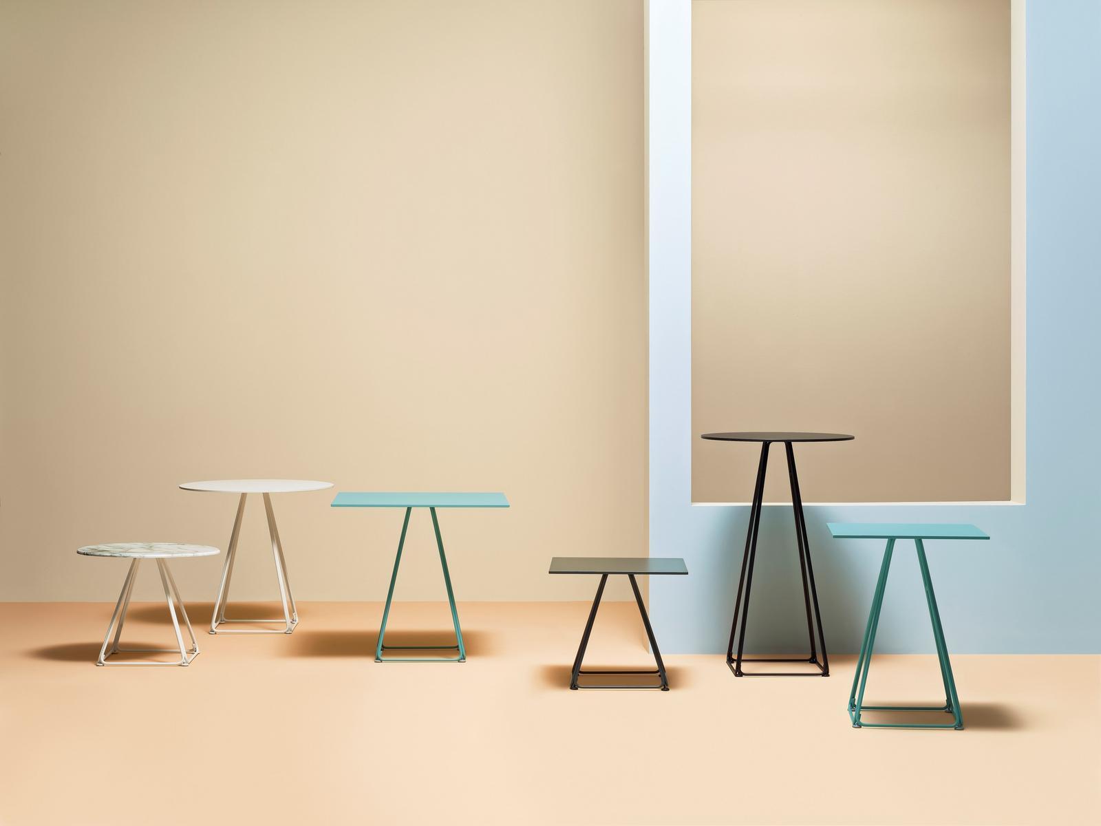 Steel contract table | Lunar 5440 by Pedrali