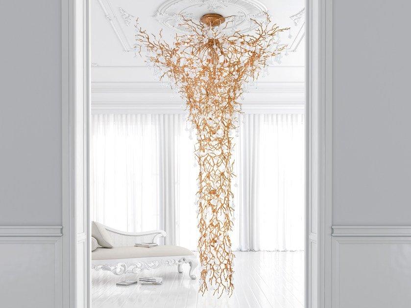 Handmade bronze pendant lamp | Coral Ct3368/70 by Serip