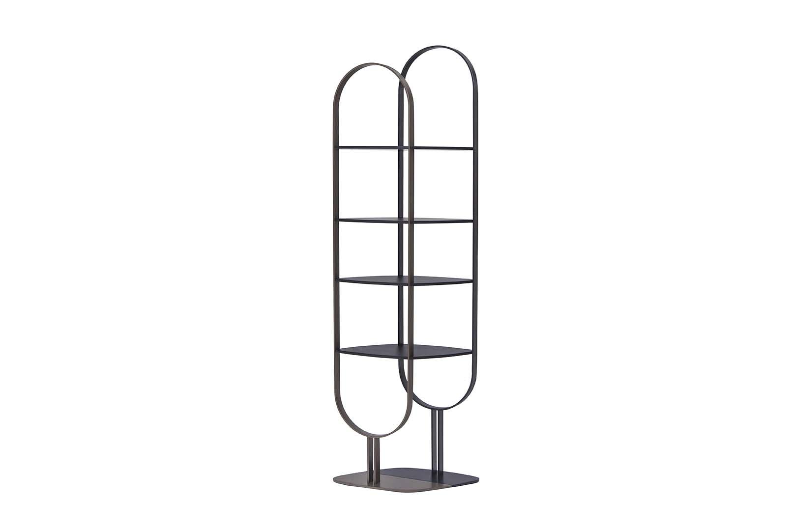 Freestanding painted metal bookcase | Sand by Tonin Casa