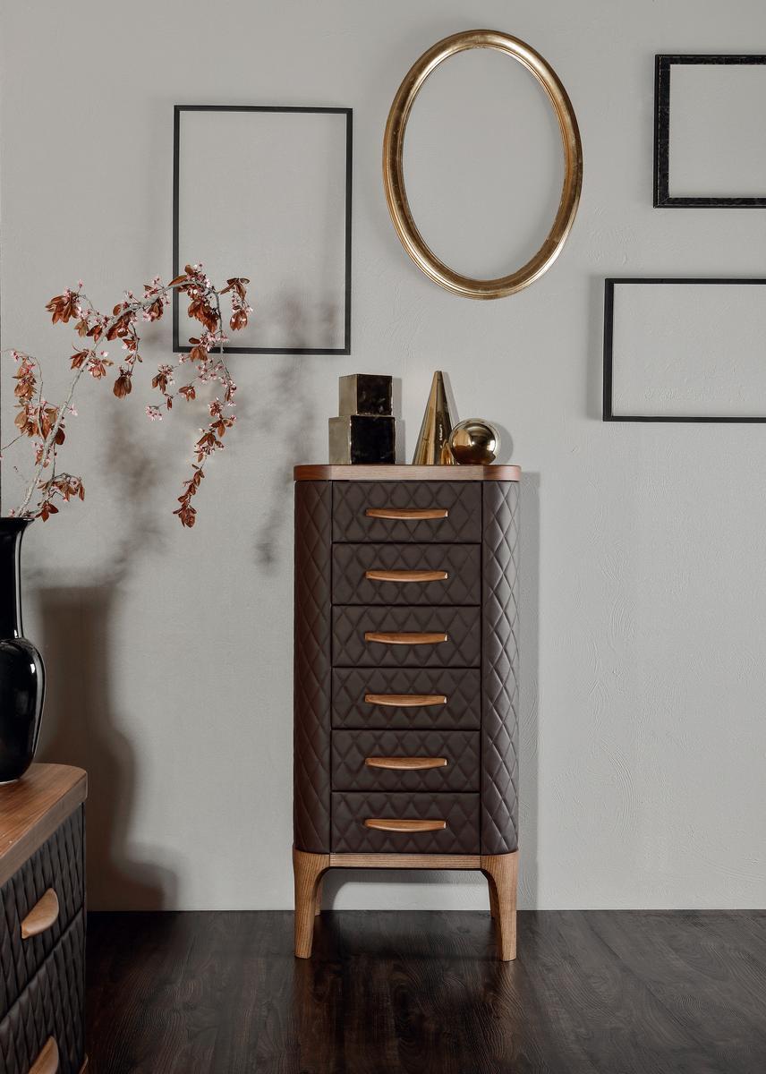 Leather chest of drawers | Tiffany Night by Tonin Casa