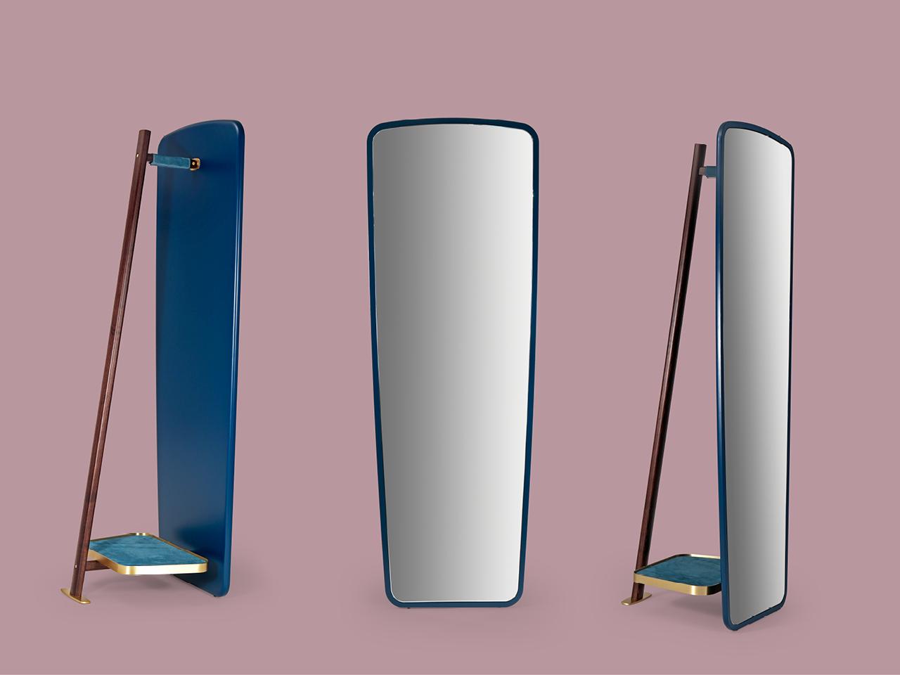 Freestanding framed mirror | Leo by Borzalino