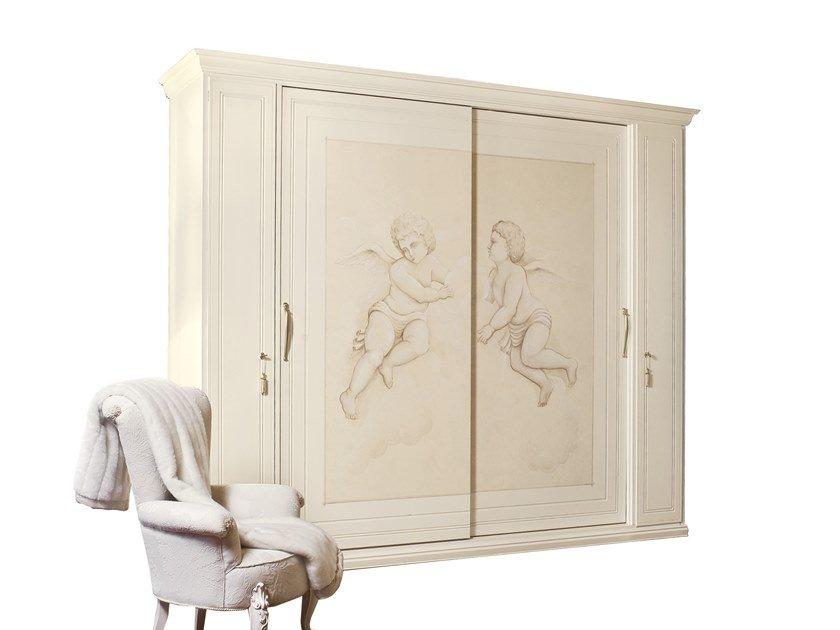 Wooden wardrobe with sliding doors | Marte by Barnini Oseo