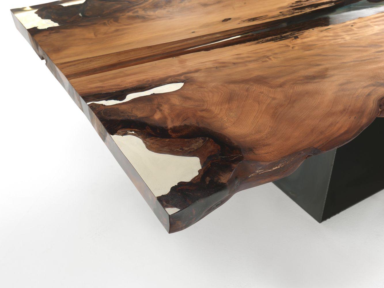 Rectangular solid wood table | Kauri by Riva 1920