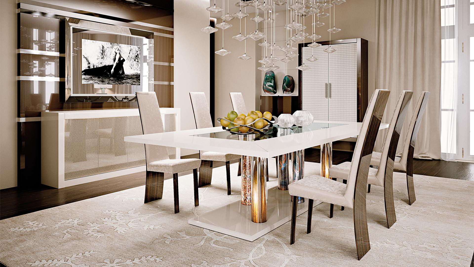 Rectangular glass dining table | Nautilus Special by Reflex