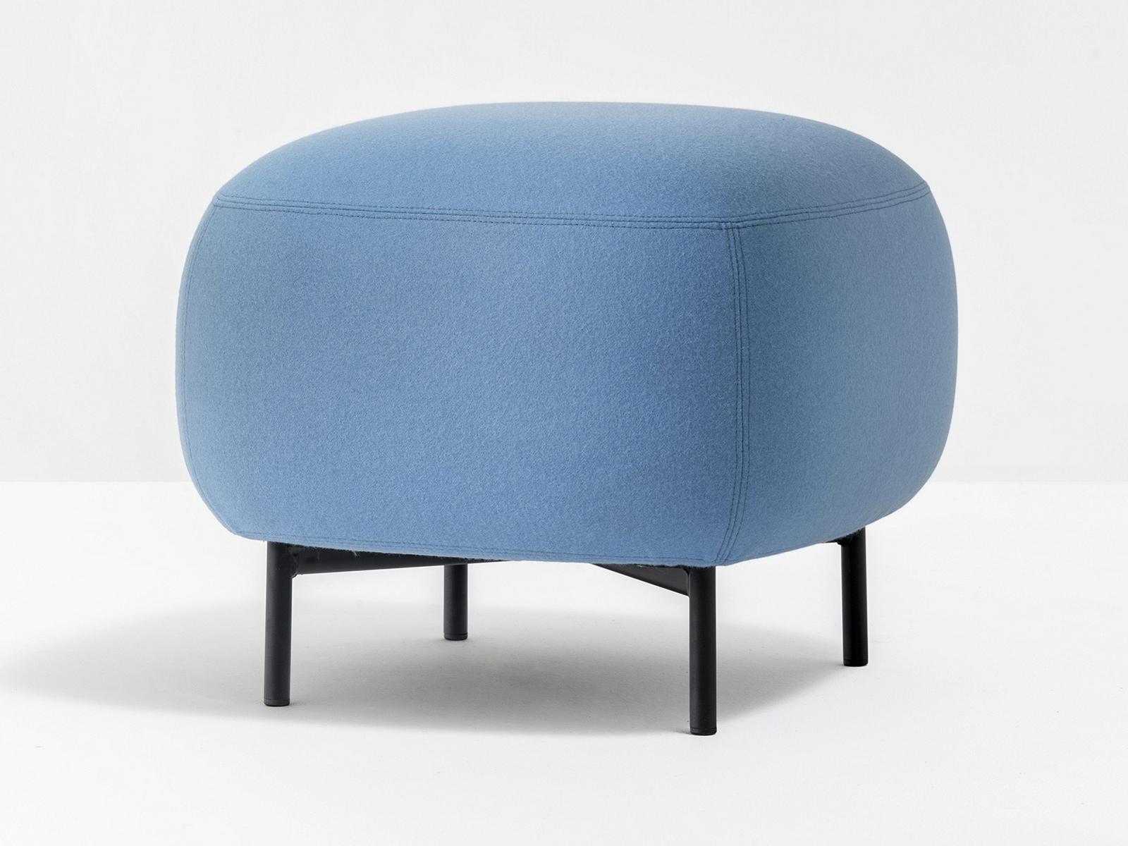 Upholstered square fabric pouf | Buddy 211 by Pedrali