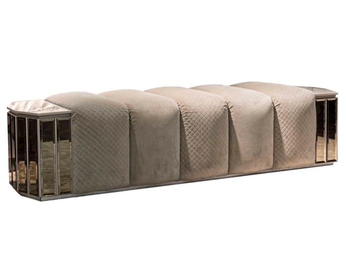 Storage velvet bench | Ola by Mantellassi 1926