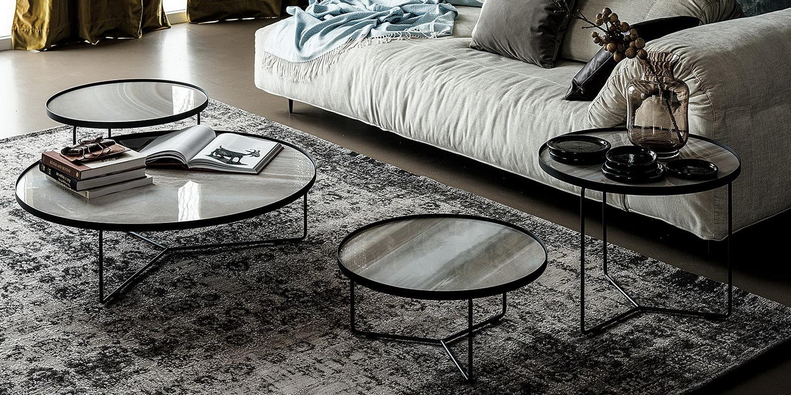 Round ceramic coffee table | Billy Keramik by Cattelan Italia