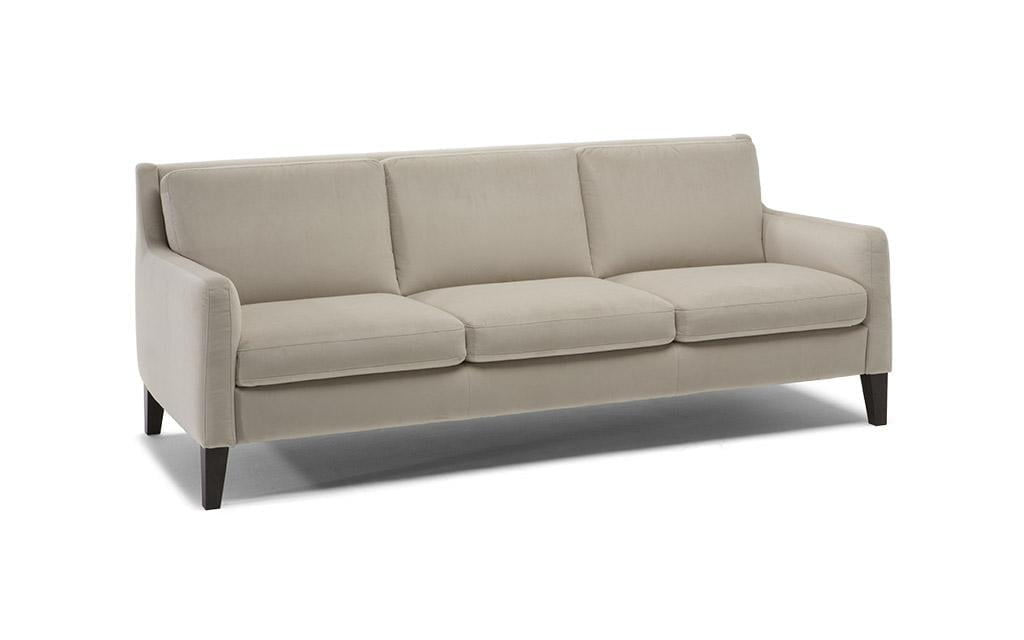 Modular velvet sofa | Quiete by Natuzzi Editions