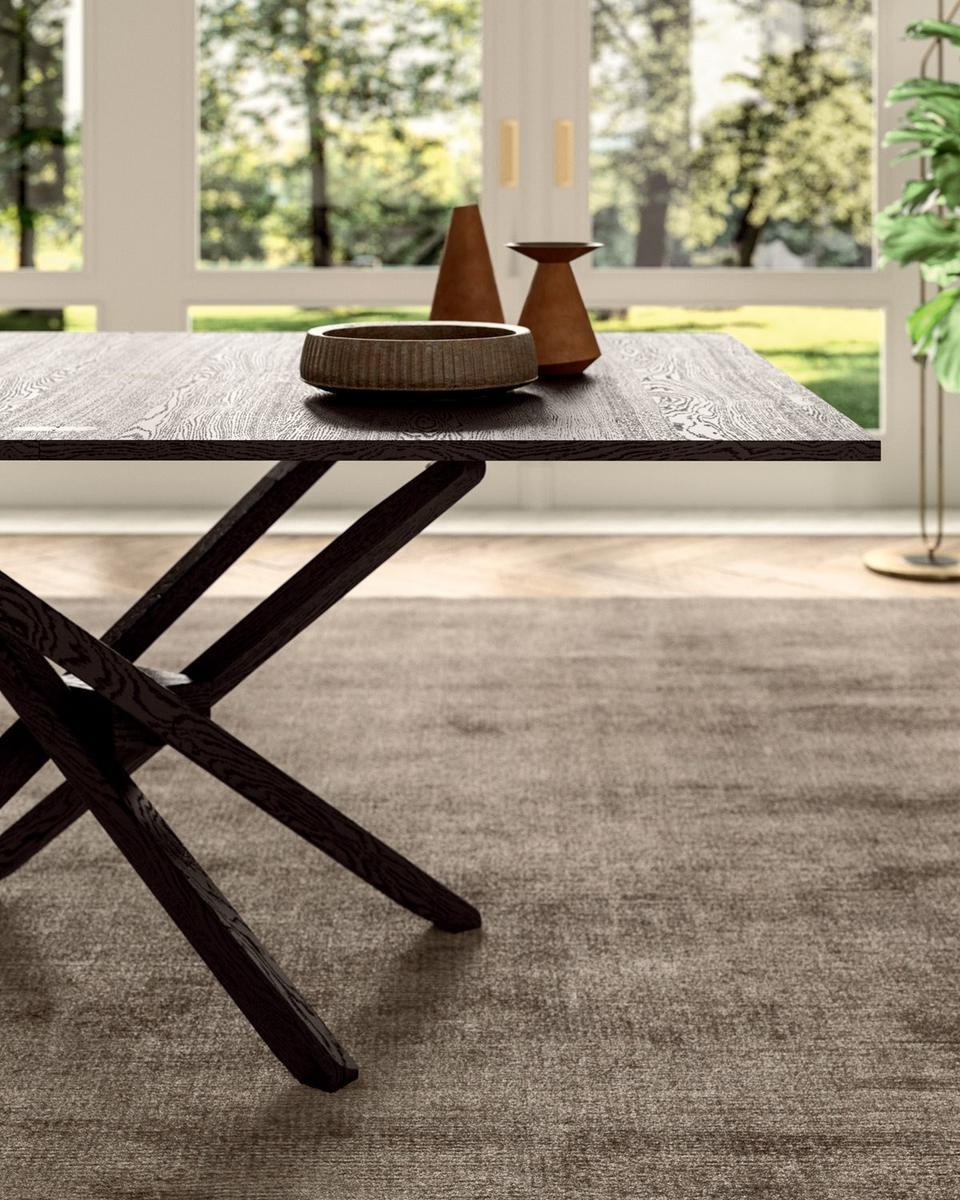 Height-adjustable rectangular wooden coffee table | Su E Giú by Ozzio Italia