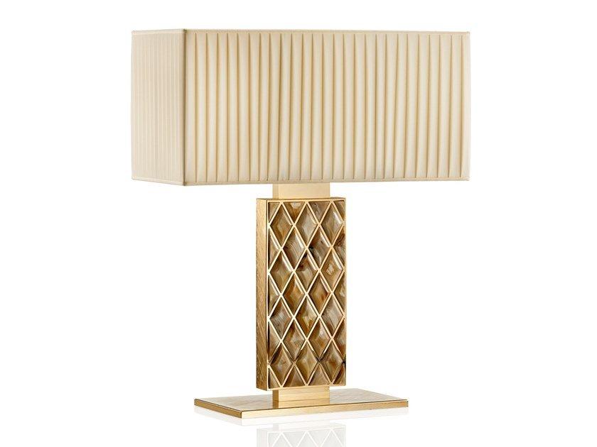 24k gold-plated brass table lamp | Saba 1722 by Arcahorn