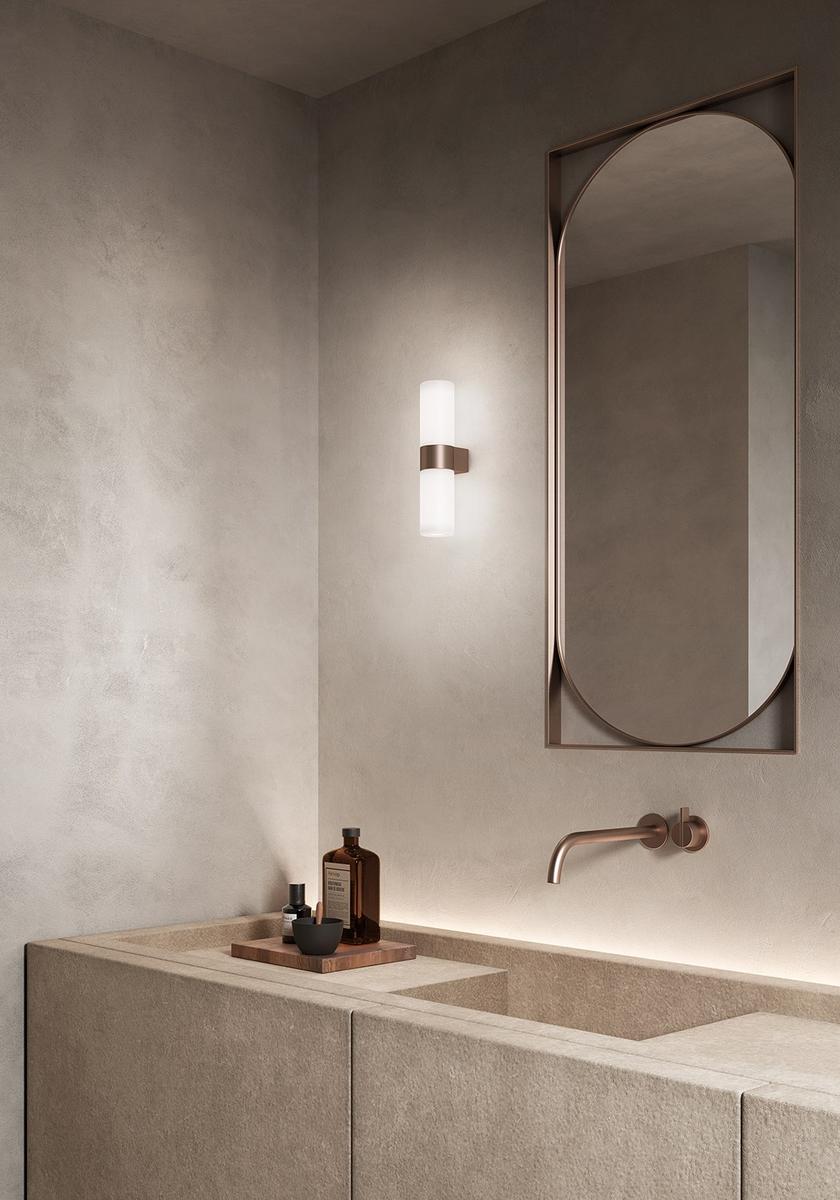 Etched glass wall lamp | Pastilla by Kundalini