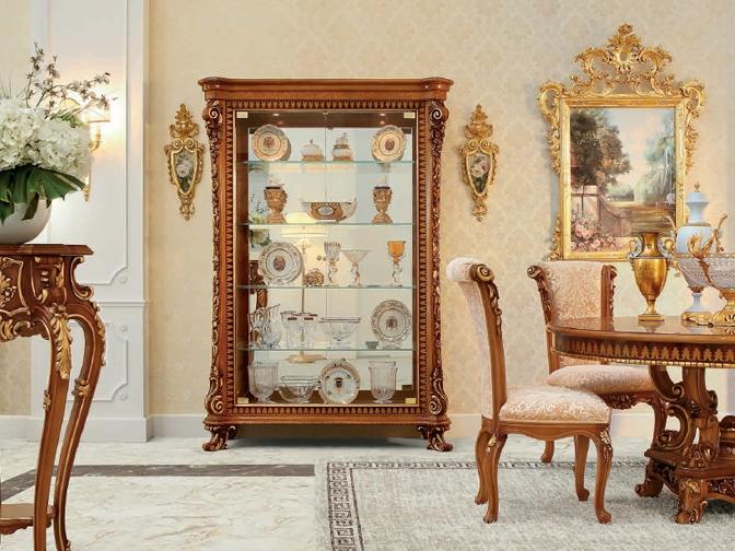 Wood and glass display cabinet | 14120 by Modenese Gastone