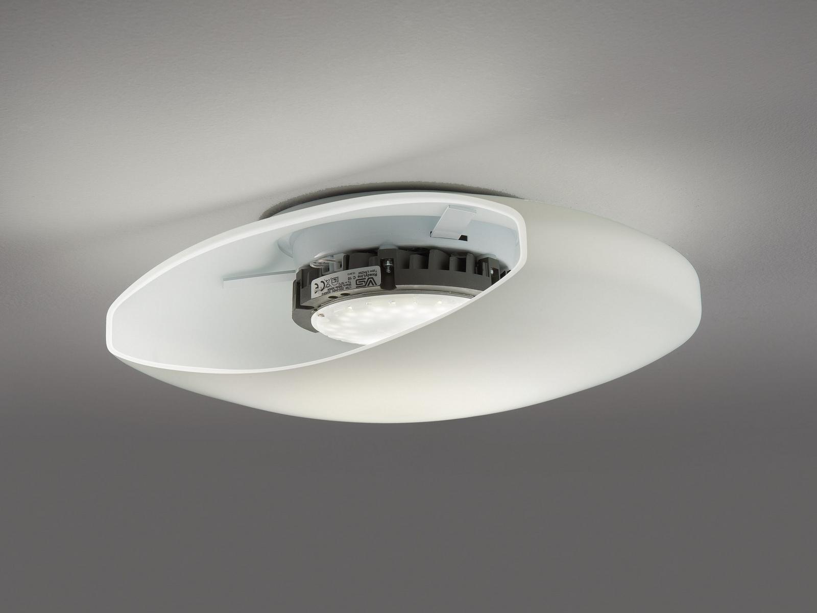 Satin glass wall lamp / ceiling lamp | Moris Pp by Vistosi