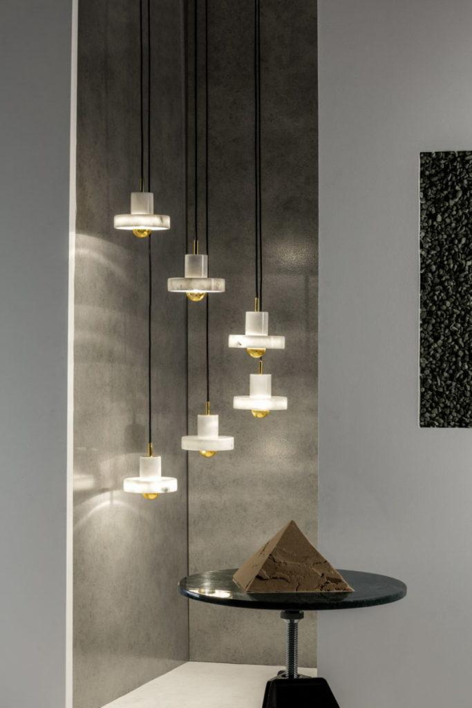 Marble pendant lamp in a contemporary style | Stone by Tom Dixon