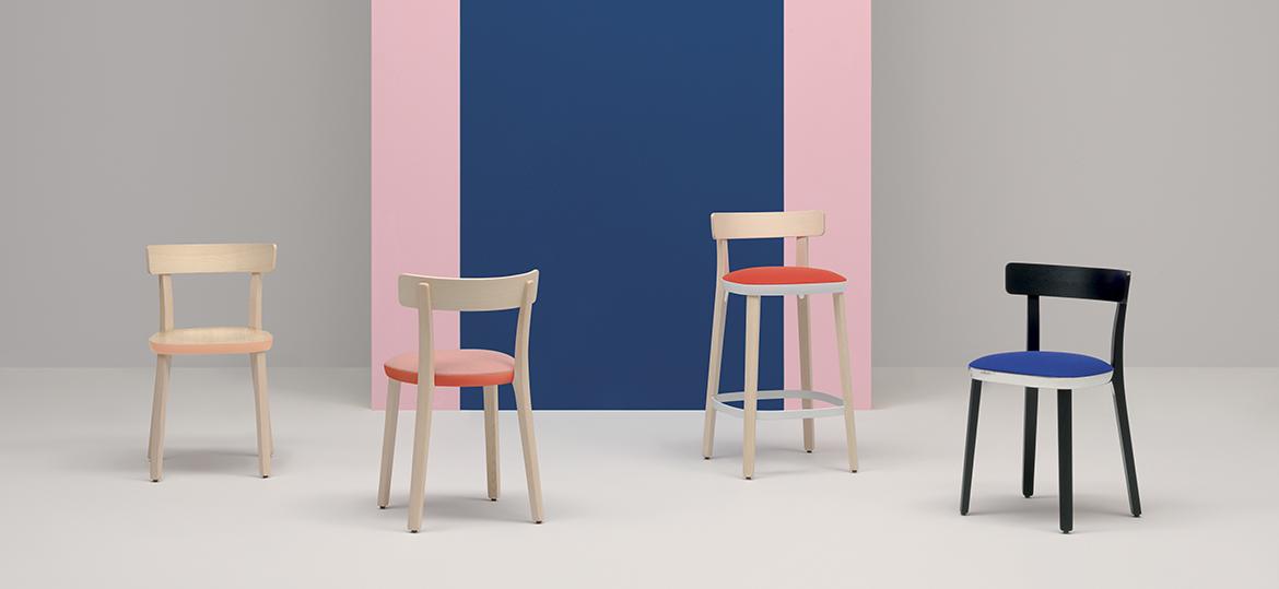 Ash chair with cane seat | Folk 2920 by Pedrali
