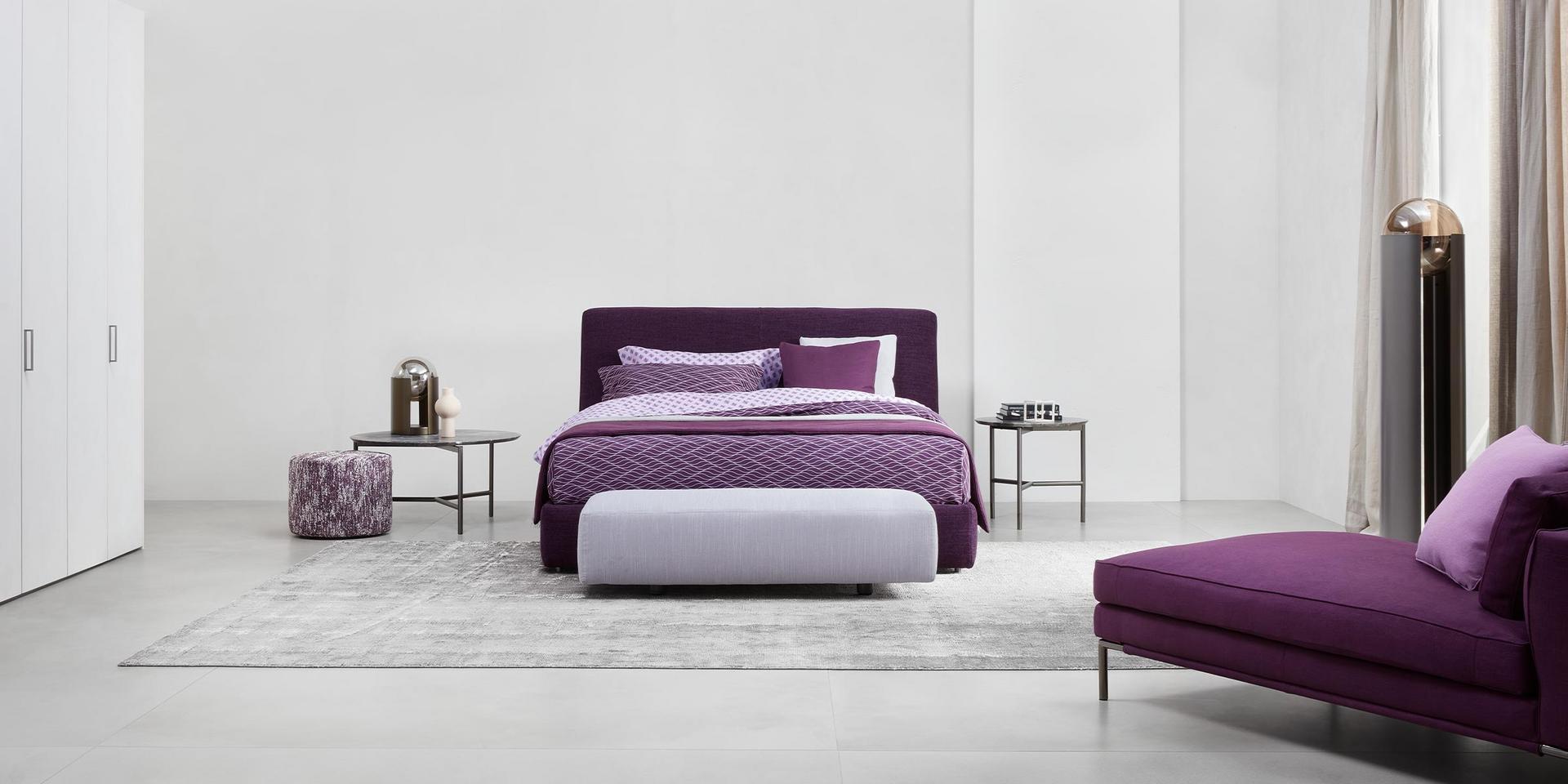 Upholstered double bed | Myplace by Flou