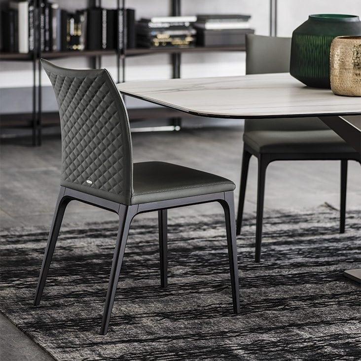 Leather chair | Arcadia Couture by Cattelan Italia