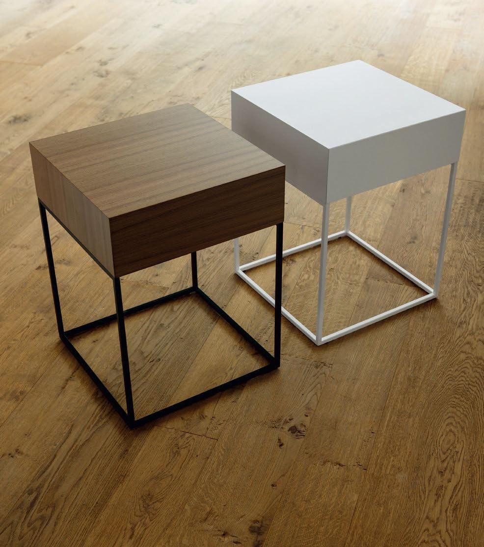 Walnut coffee table / bedside table | Baby by Porada