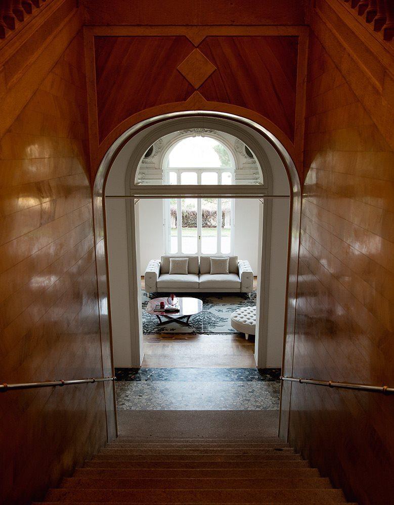 Sectional fabric sofa | Belmondo by Alberta Salotti